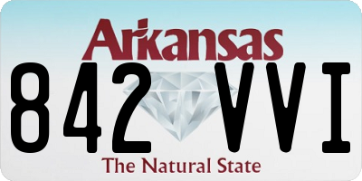 AR license plate 842VVI
