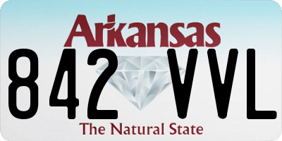 AR license plate 842VVL