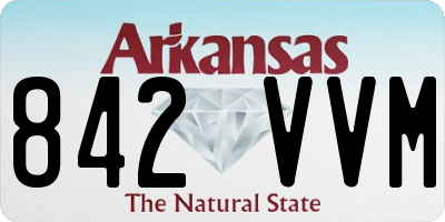 AR license plate 842VVM