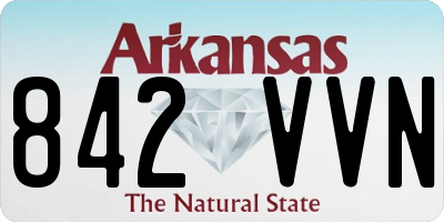 AR license plate 842VVN
