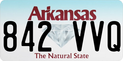 AR license plate 842VVQ