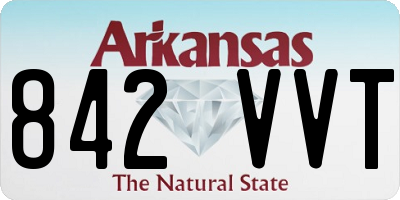 AR license plate 842VVT