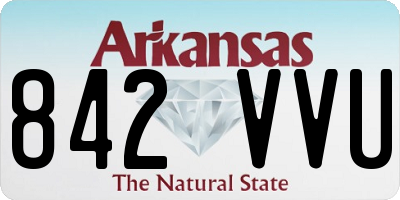 AR license plate 842VVU