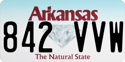 AR license plate 842VVW