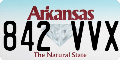 AR license plate 842VVX
