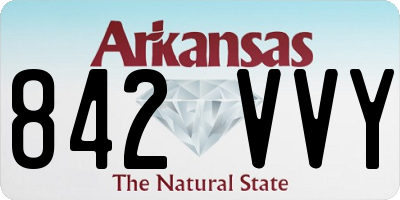 AR license plate 842VVY