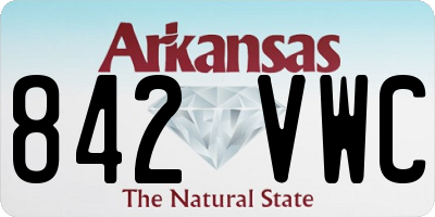 AR license plate 842VWC