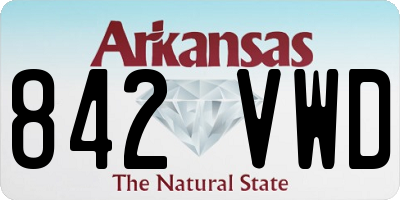 AR license plate 842VWD