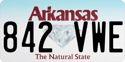 AR license plate 842VWE