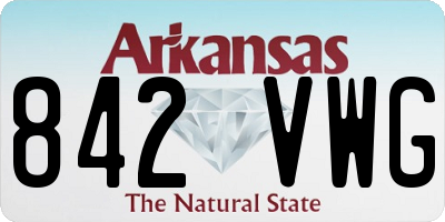 AR license plate 842VWG