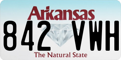 AR license plate 842VWH