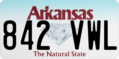 AR license plate 842VWL