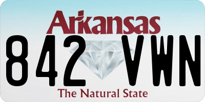 AR license plate 842VWN