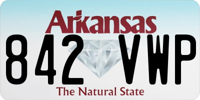 AR license plate 842VWP