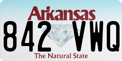 AR license plate 842VWQ