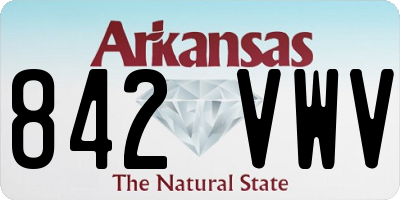AR license plate 842VWV