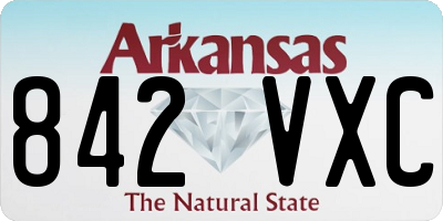 AR license plate 842VXC