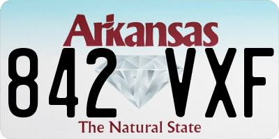 AR license plate 842VXF