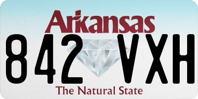 AR license plate 842VXH