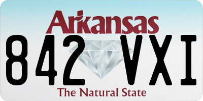 AR license plate 842VXI