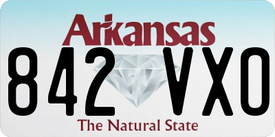AR license plate 842VXO