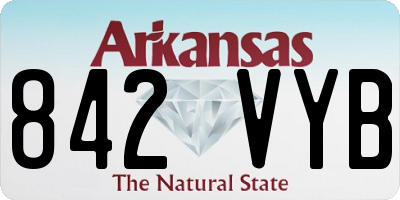 AR license plate 842VYB