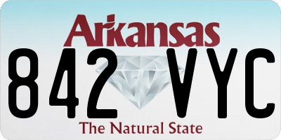 AR license plate 842VYC