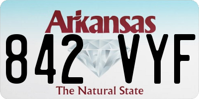 AR license plate 842VYF