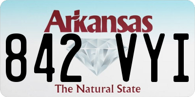 AR license plate 842VYI
