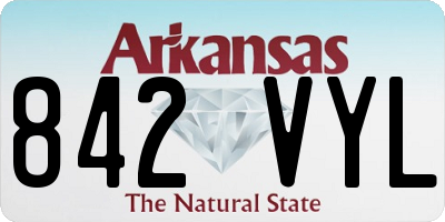 AR license plate 842VYL