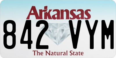 AR license plate 842VYM