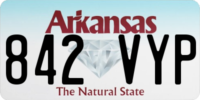 AR license plate 842VYP