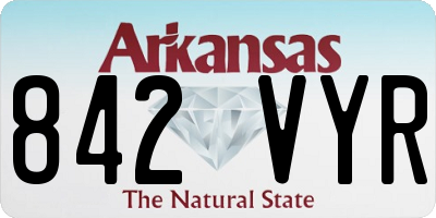 AR license plate 842VYR