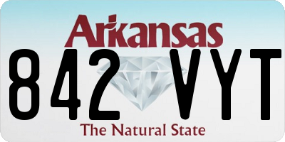 AR license plate 842VYT