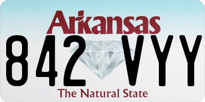 AR license plate 842VYY