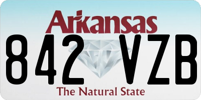 AR license plate 842VZB