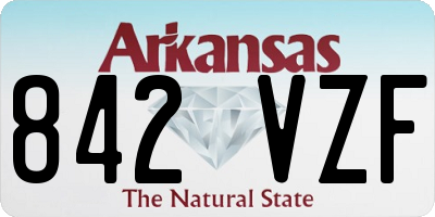 AR license plate 842VZF