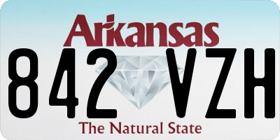 AR license plate 842VZH