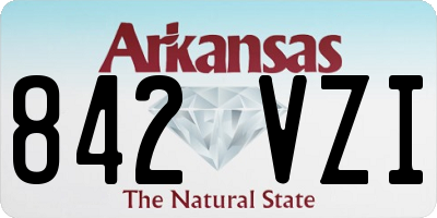 AR license plate 842VZI