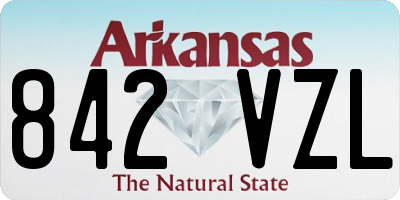AR license plate 842VZL