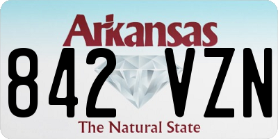 AR license plate 842VZN