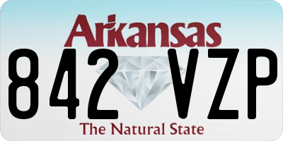 AR license plate 842VZP