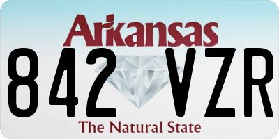 AR license plate 842VZR