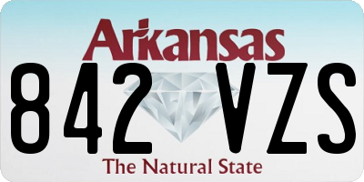 AR license plate 842VZS