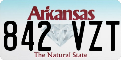 AR license plate 842VZT