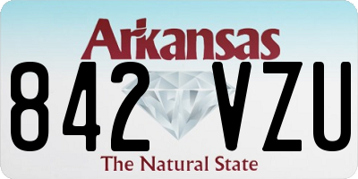 AR license plate 842VZU