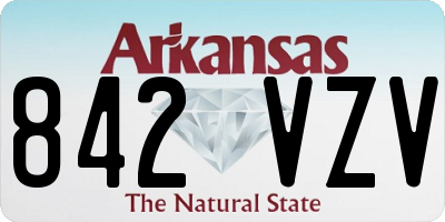 AR license plate 842VZV