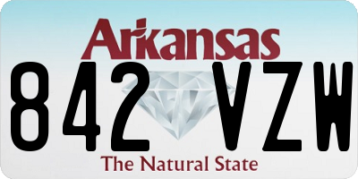 AR license plate 842VZW