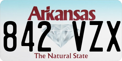 AR license plate 842VZX