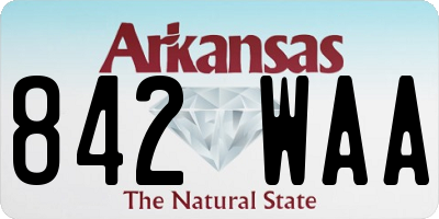 AR license plate 842WAA